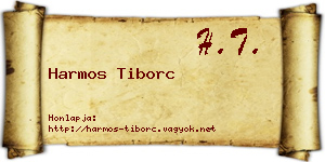 Harmos Tiborc névjegykártya